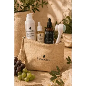 Glow Recovery Set – Πολυτελές Σετ Λάμψης & Αναζωογόνησης Επιδερμίδας Τιμή Μεμονωμένων προϊόντων 95€ - Κέρδος 16€ + Luxury Ethnoglow Νεσεσέρ Glow Recovery Set – Πολυτελές Σετ Λάμψης & Αναζωογόνησης Επιδερμίδας Τιμή Μεμονωμένων προϊόντων 95€ - Κέρδος 16€ + Luxury Ethnoglow Νεσεσέρ